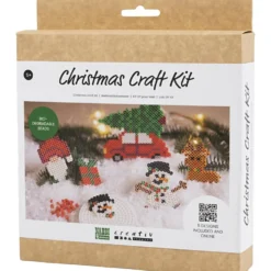 DIY Kit NABBI BioBeads , Julbil, ren, snögubbe, tomtenisse och julklapp, 1 förp.