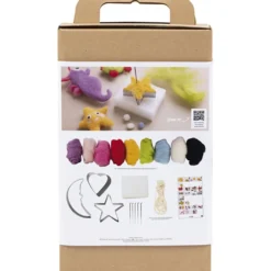DIY Kit Nålfiltning, Djur i vatten, 1 förp.