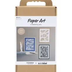 DIY Kit Papperskonst, Bilder för upphängning, off white, 1 förp.