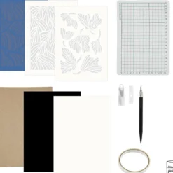 DIY Kit Papperskonst, Bilder för upphängning, off white, 1 förp.