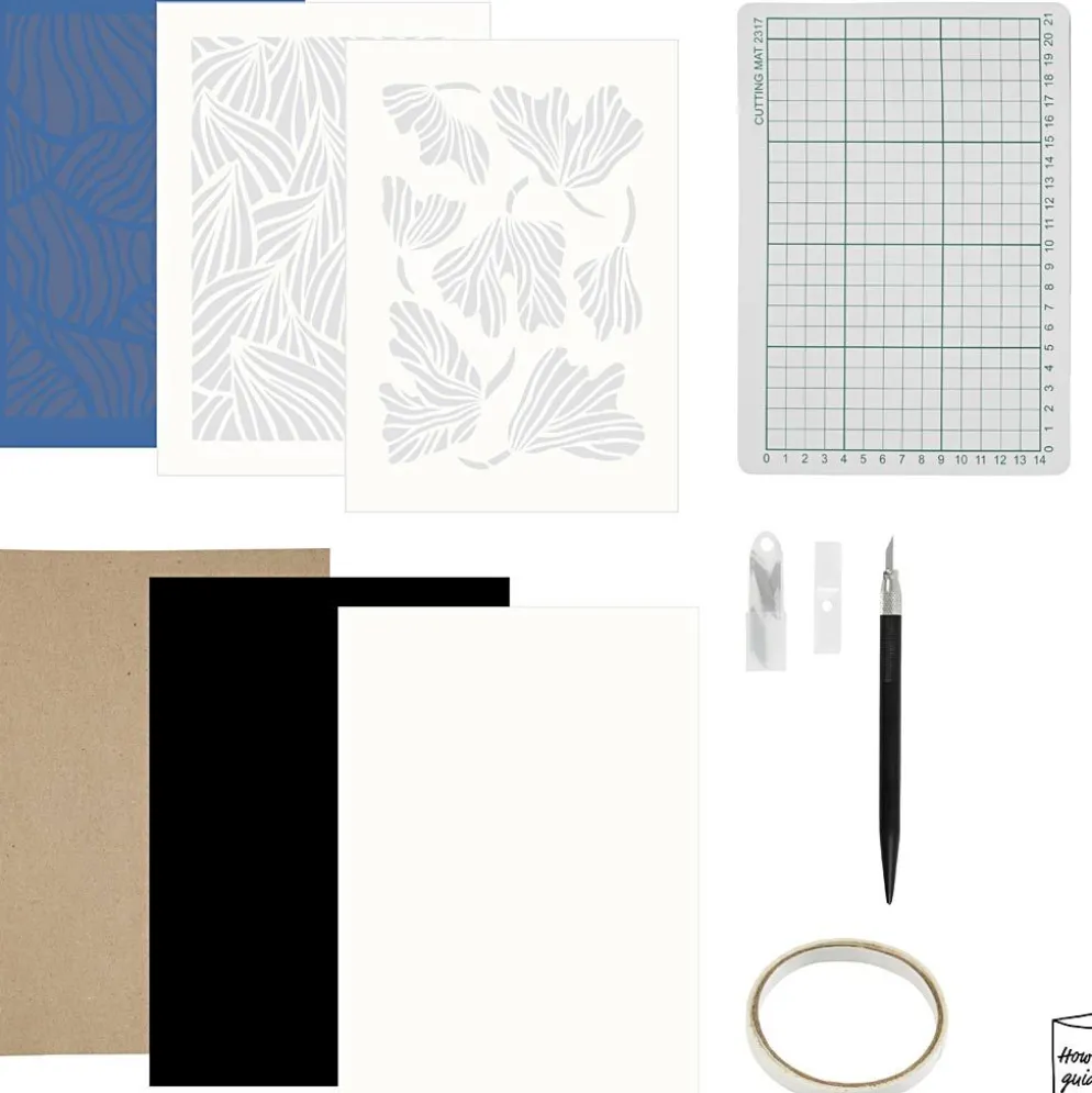 DIY Kit Papperskonst, Bilder för upphängning, off white, 1 förp.