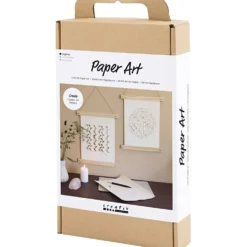 DIY Kit Papperskonst, Papper för upphängängning, off white, 1 förp.
