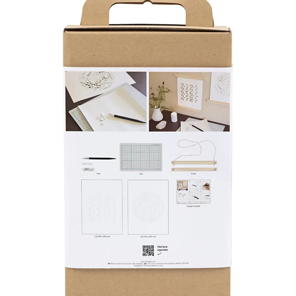 DIY Kit Papperskonst, Papper för upphängängning, off white, 1 förp.
