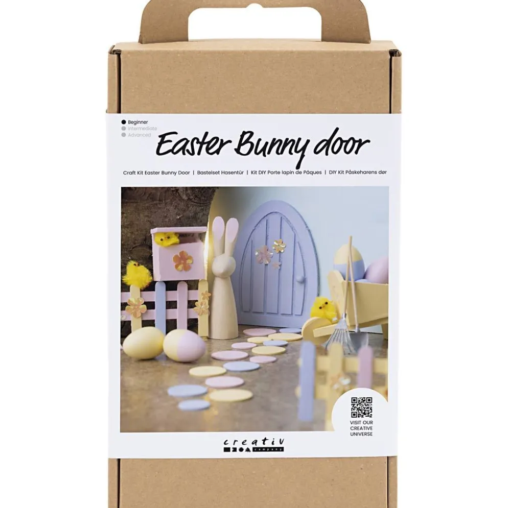 DIY Kit Påskharens Dörr, pastellfärger, 1 förp.