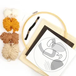 DIY Kit Punch Needle, Dia. 25 cm, 1 förp.