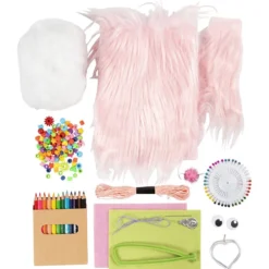 DIY Kit Sömnad, Katt, mixade färger, 1 förp.