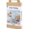DIY Kit Stämpeltryck, Dekorerade askar och kort, beige, mellangrön, mint, klarröd, 1 förp.