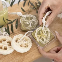 DIY Kit Tvåltillverkning, loofah, olivgrön, 1 förp.