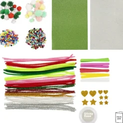 DIY Mix Färgglad Jul, Julfigurer, mixade färger, 1 förp.