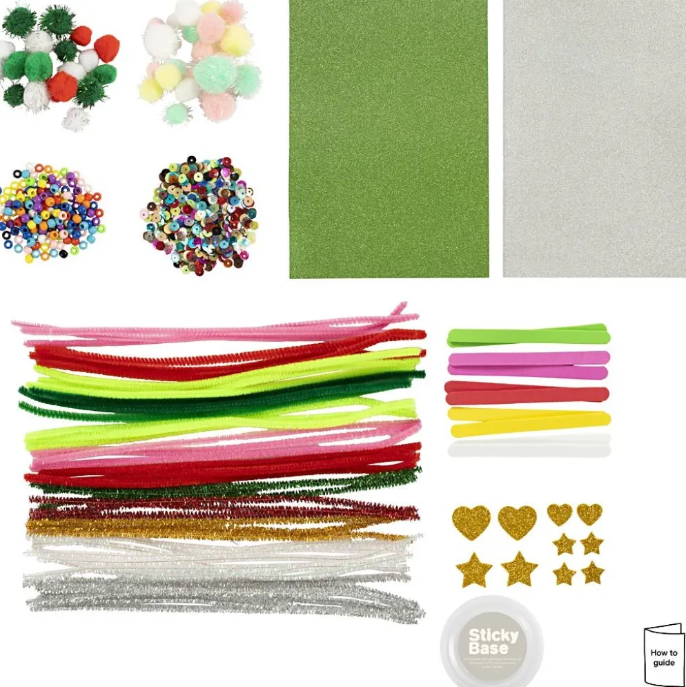 DIY Mix Färgglad Jul, Julfigurer, mixade färger, 1 förp.