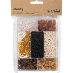 DIY Mix Smycken, Kristaller, stl. 2,6-10 mm, Hålstl. 0,8-1,2 mm, ca. 2520 st., mixade färger, 1 förp.