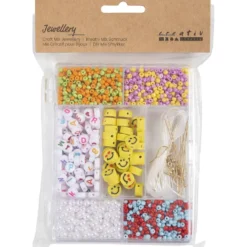 DIY Mix Smycken, Regnbågskit, ca. 1800+ st., regnbågsfärger, 1 förp.