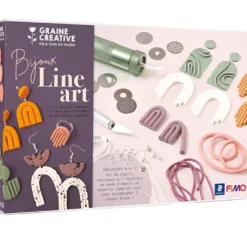 DIY set med Fimo-lera - Line Art, 1 förp.