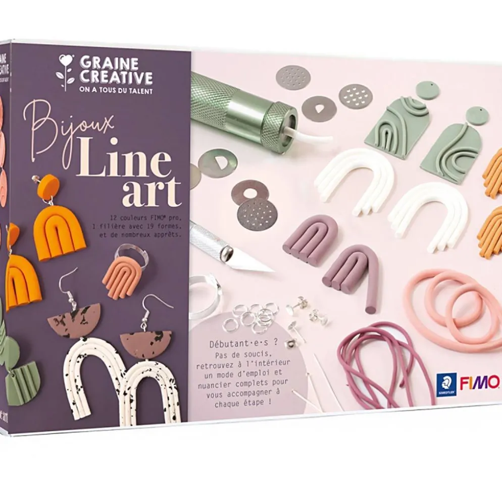 DIY set med Fimo-lera - Line Art, 1 förp.