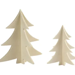 3D julgranar, H: 13+18 cm, 2 st./ 1 förp.