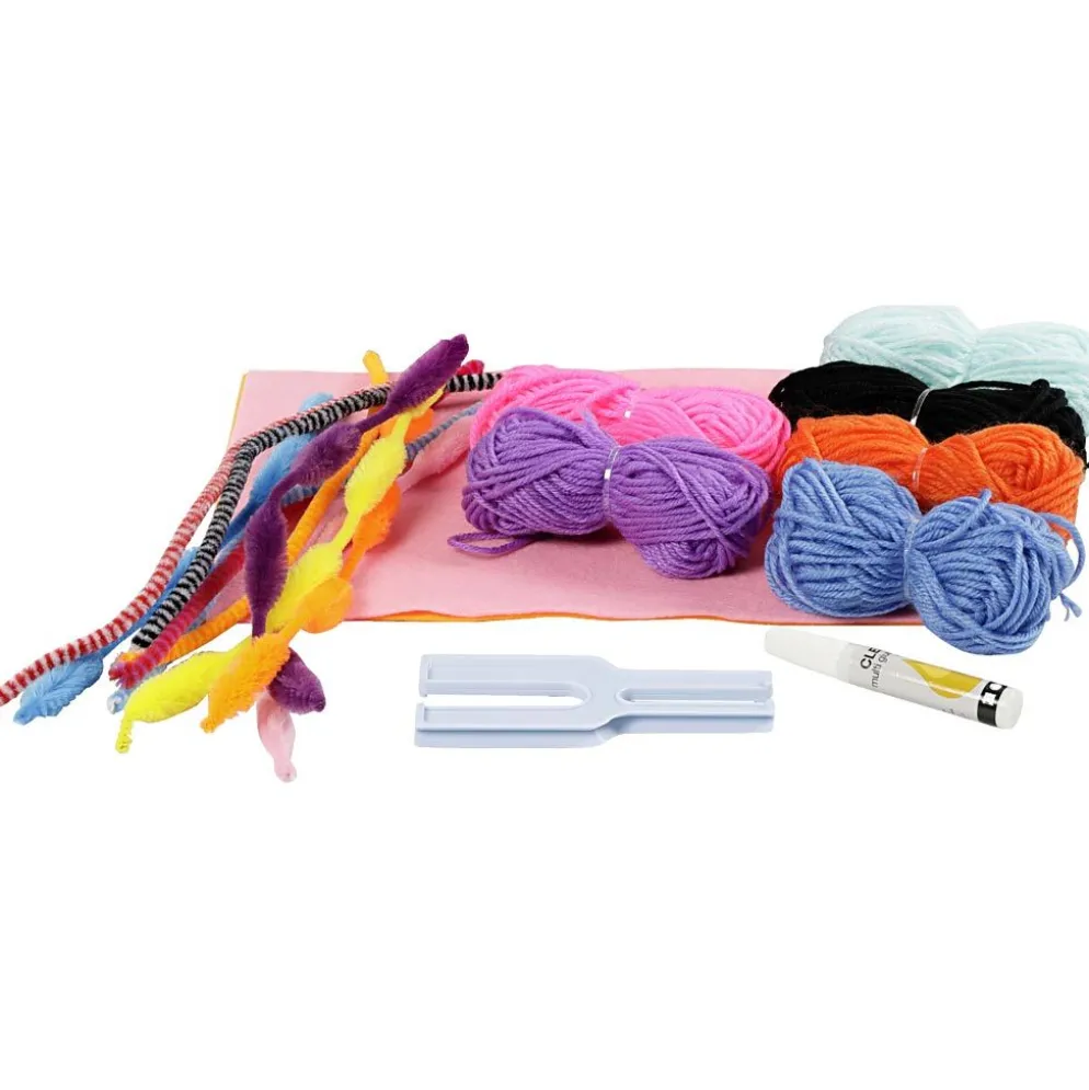 Djur av pompomer, 1 set
