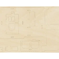 3D Konstruktionsfigur, Hus med veranda, stl. 22,5x16x17,5, 1 st.
