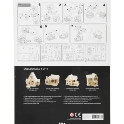 3D Konstruktionsfigur, Hus med veranda, stl. 22,5x16x17,5, 1 st.