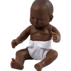 Docka, mörk flicka, stl. 24 cm, 1 st.