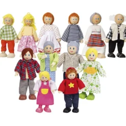 Dockfamilj, stl. 7-13 cm, 12 st./ 1 förp.