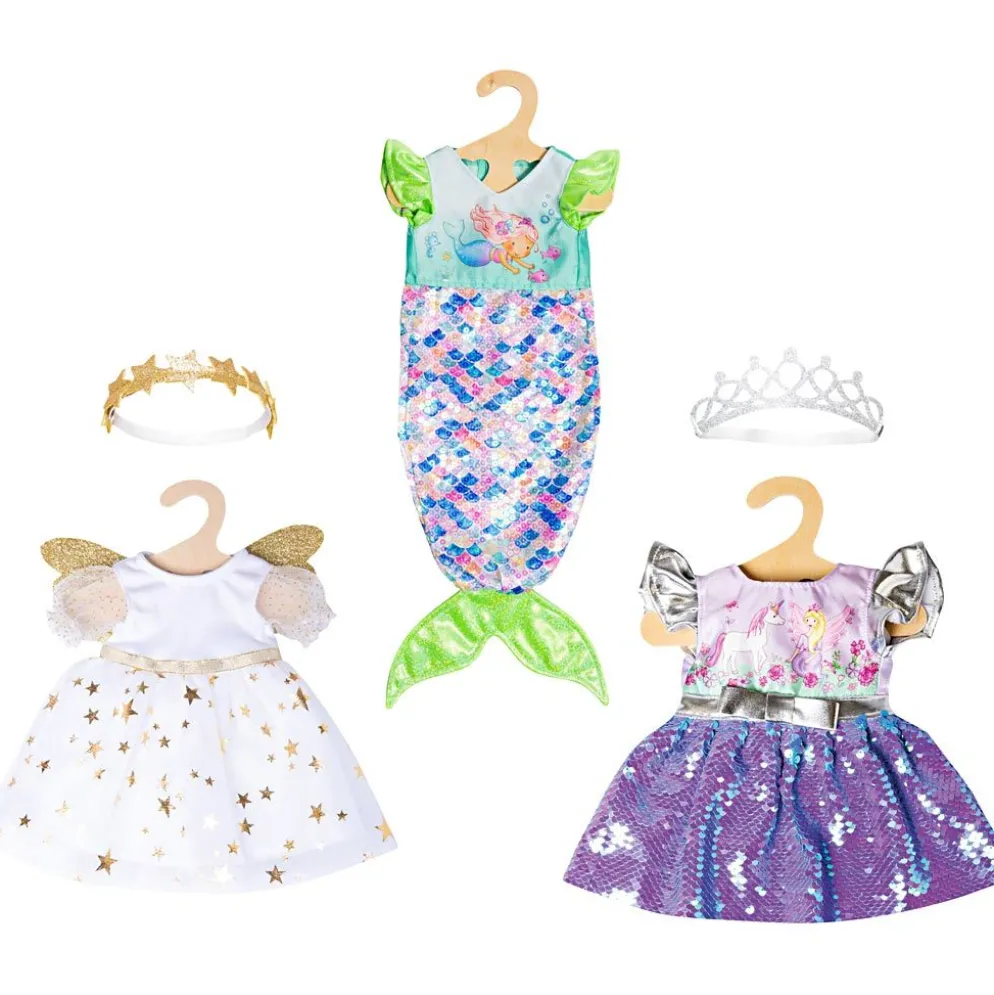Dockkläder, Fairytale, stl. 35-45 cm, 3 set/ 1 förp.