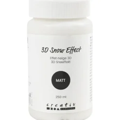 3D Snow Effect, matt, vit, 250 ml/ 1 burk