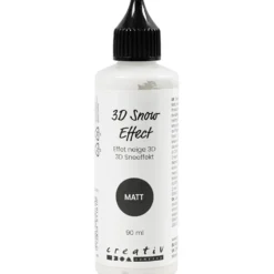 3D Snow Effect, matt, vit, 90 ml/ 1 flaska