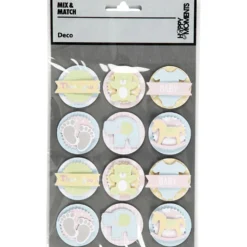 3D Stickers, baby, Dia. 35 mm, tjocklek 5 mm, 1 ark