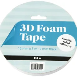 3D-Tejp, B: 12 mm, tjocklek 2 mm, 5 m/ 1 rl.
