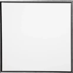 Duk med ram, stl. 50x50 cm, 360 g, antiksilver, vit, 1 st.