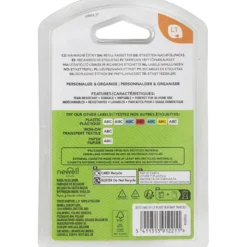 Dymo Plasttejp, L: 4 m, B: 12 mm, vit, 4 m/ 1 rl.