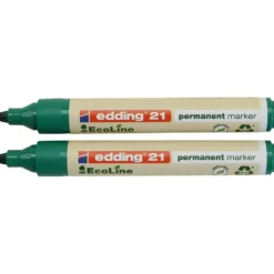 Edding EcoLine märkpenna 21, grön, 10 st./ 1 förp.