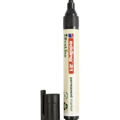 Edding EcoLine märkpen, nr. 21, spets 1,5-3 mm, svart, 1 st.