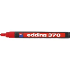 Edding 370 Märkpennor, spets 1 mm, röd, 1 st.