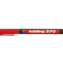 Edding 370 Märkpennor, spets 1 mm, röd, 1 st.