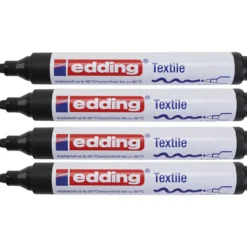 Edding textilmärkpenna 4500, spets 2-3 mm, svart, 1 st.