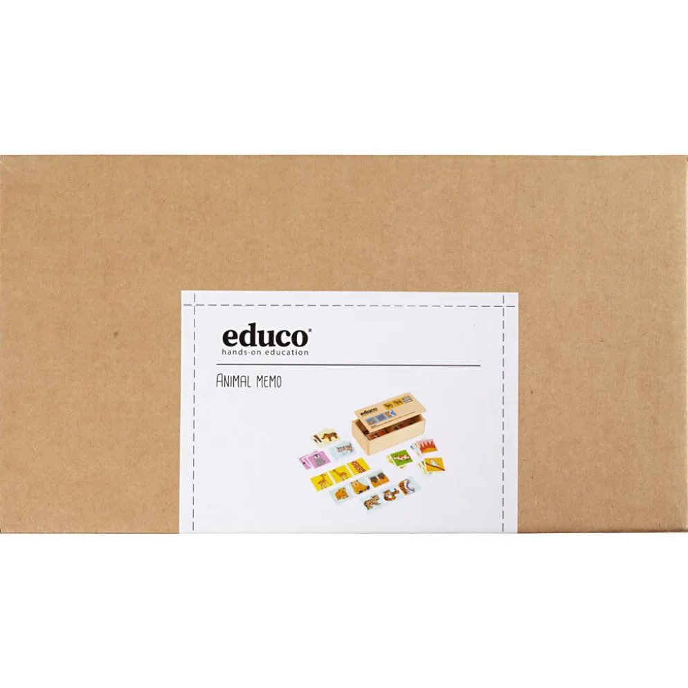 Educo Minnesspel med Djur, DE,ENG,NL, 1 st.