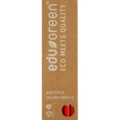 Edugreen Kraftiga Färgpennor, kärna 5 mm, röd, 10 st./ 1 förp.