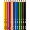 edu Jumbo Färgblyertspennor, tjocklek 10 mm, kärna 5 mm, mixade färger, 12 st./ 1 förp.