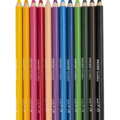 edu Kraftiga Färgblyertspennor, tjocklek 10 mm, kärna 6,25 mm, mixade färger, 12 st./ 1 förp.