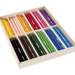 edu Kraftiga Färgblyertspennor, tjocklek 10 mm, kärna 6,25 mm, mixade färger, 12x12 st., 144 st./ 1 förp.