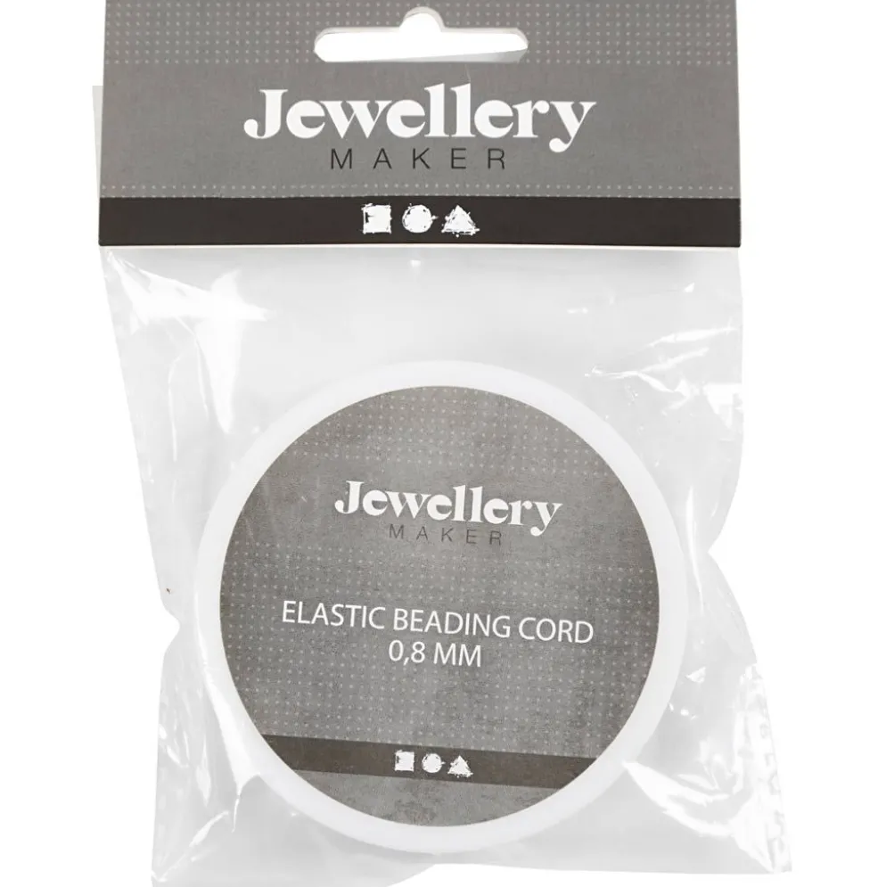 Elastisk smyckestråd, rund, tjocklek 0,8 mm, 10 m/ 1 rl.