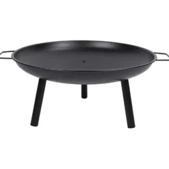 Eldkorg, H: 35 cm, B: 60 cm, Dia. 60 cm, svart, 1 st.