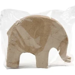 Elefant av papier-maché, H: 14 cm, L: 17 cm, 1 st.