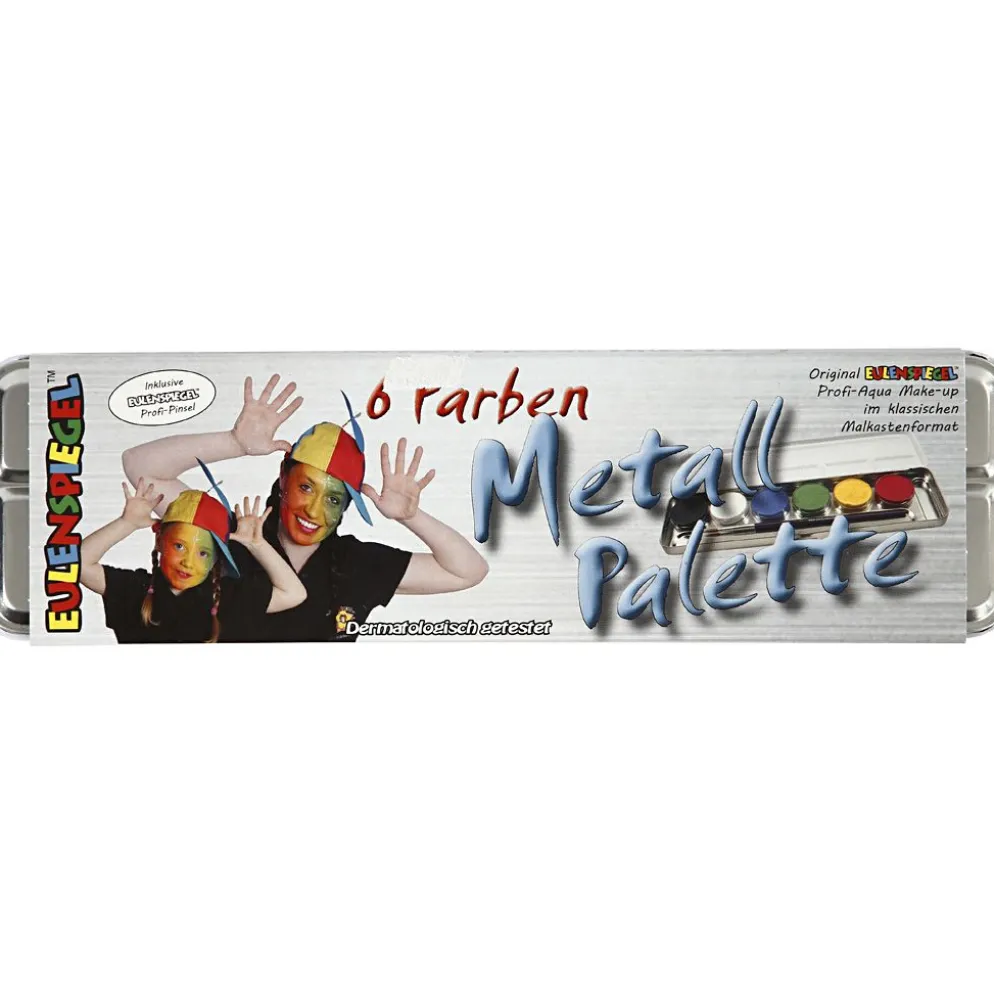 Eulenspiegel Ansiktsfärg, mixade färger, 6 färg/ 1 set