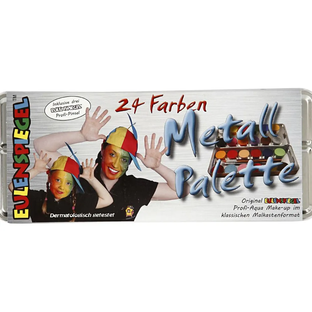 Eulenspiegel Ansiktsfärg, mixade färger, 24 färg/ 1 set