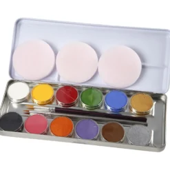 Eulenspiegel Ansiktsfärg, mixade färger, 12 färg/ 1 set