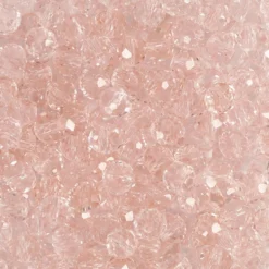Facettpärlor, stl. 3x4 mm, Hålstl. 0,8 mm, rosa, 100 st./ 1 förp.