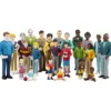 Familj, asiatiskt, afrikanskt, europeiskt, H: -12 cm, 24 st./ 1 förp.