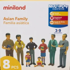 Familj, asiatiskt, H: -12 cm, stl. 12 cm, 8 st./ 1 förp.